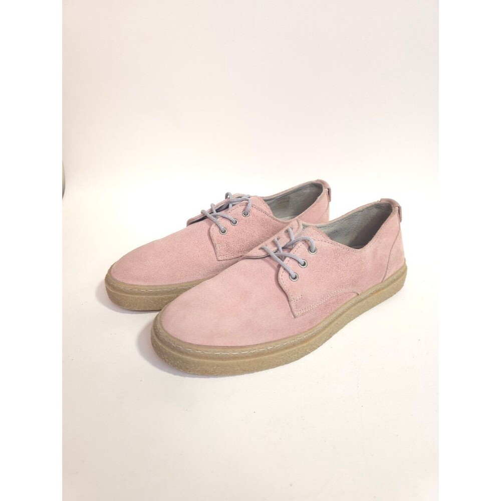 Fred Perry Pink Suede Lace Up Shoes Womens Size 7 EU 38 Portugal